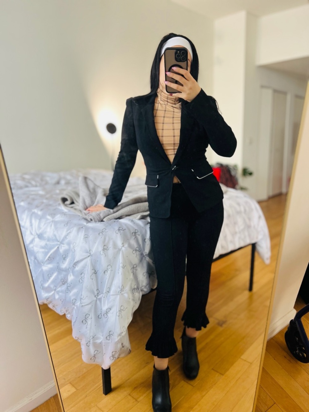 Yoana Baraschi Black and White Striped Women’s Career Blazer S